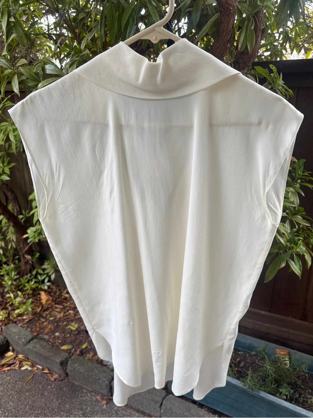 Brunello Cucinelli Silk Mock Neck Top